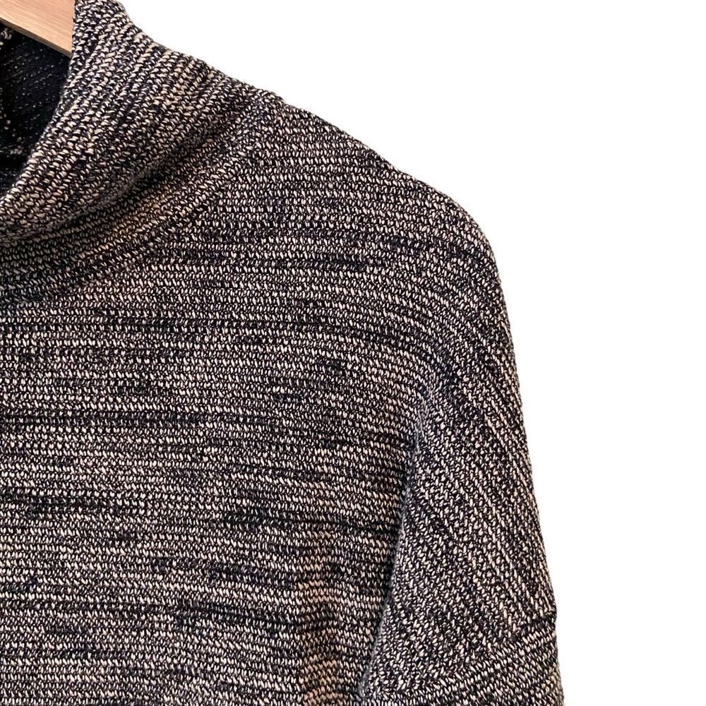 Madewell Geometric Turtleneck Long Sleeve Sweater in Grey Color Size Small - Picture 7 of 11